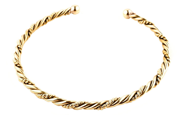 Windalf Wikinger Frauen Halsreif ARTINA 13.5 cm Torques Halsschmuck Handarbeit Hochwertige Bronze