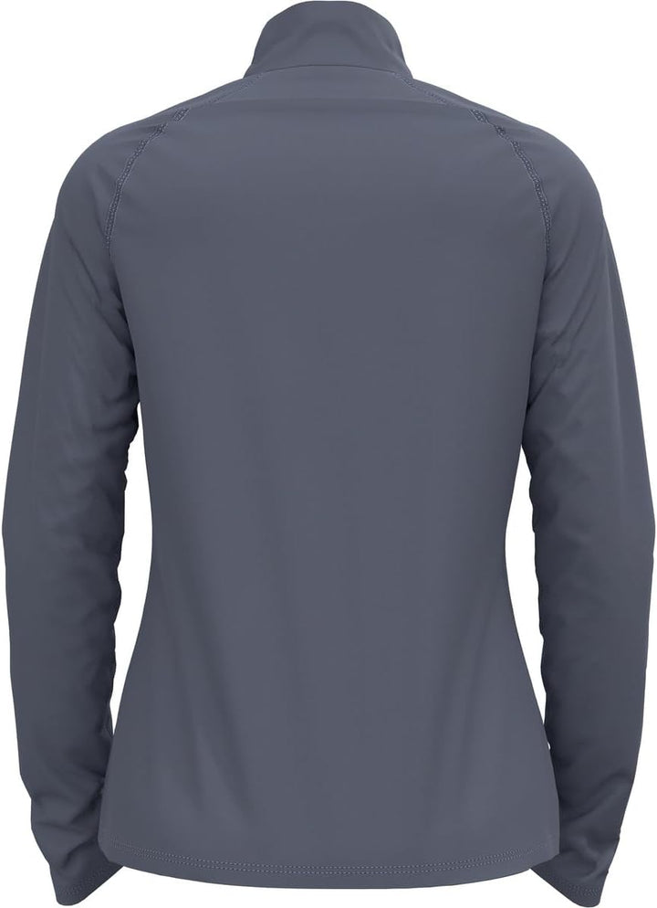Odlo Damen Besso_542471 Mid Layer mit Reissverschluss XL Folkstone Gray, XL Folkstone Gray