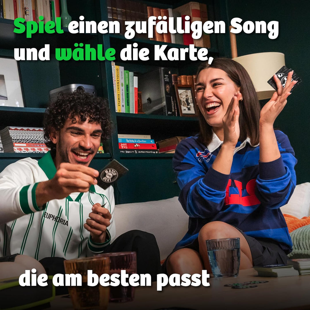 Match My Beat – Das Musik-Partyspiel mit 200 Songs &amp; 400 Szenarien – Kartenspiele für Erwachsene, Te