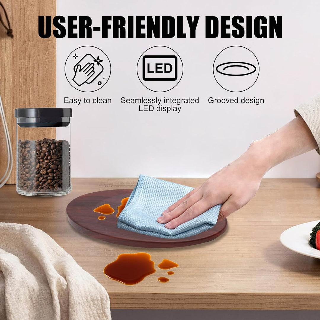 Mini Kaffewaage, Digitale Küchenwaage, Präzisionswaage 0.1g/200g, Tragbare Digitale Küchenwaage für
