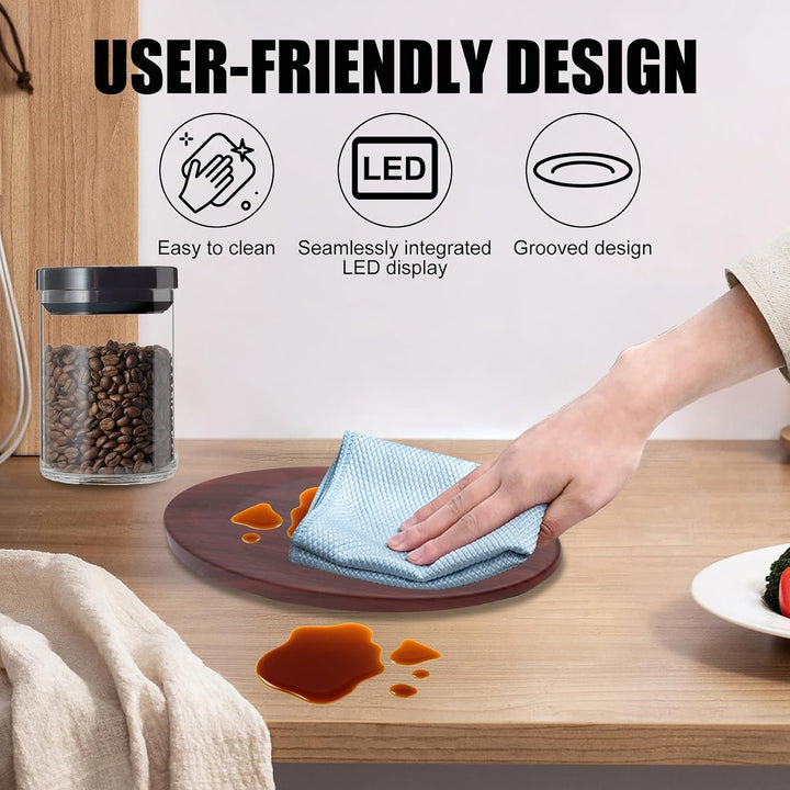 Mini Kaffewaage, Digitale Küchenwaage, Präzisionswaage 0.1g/200g, Tragbare Digitale Küchenwaage für