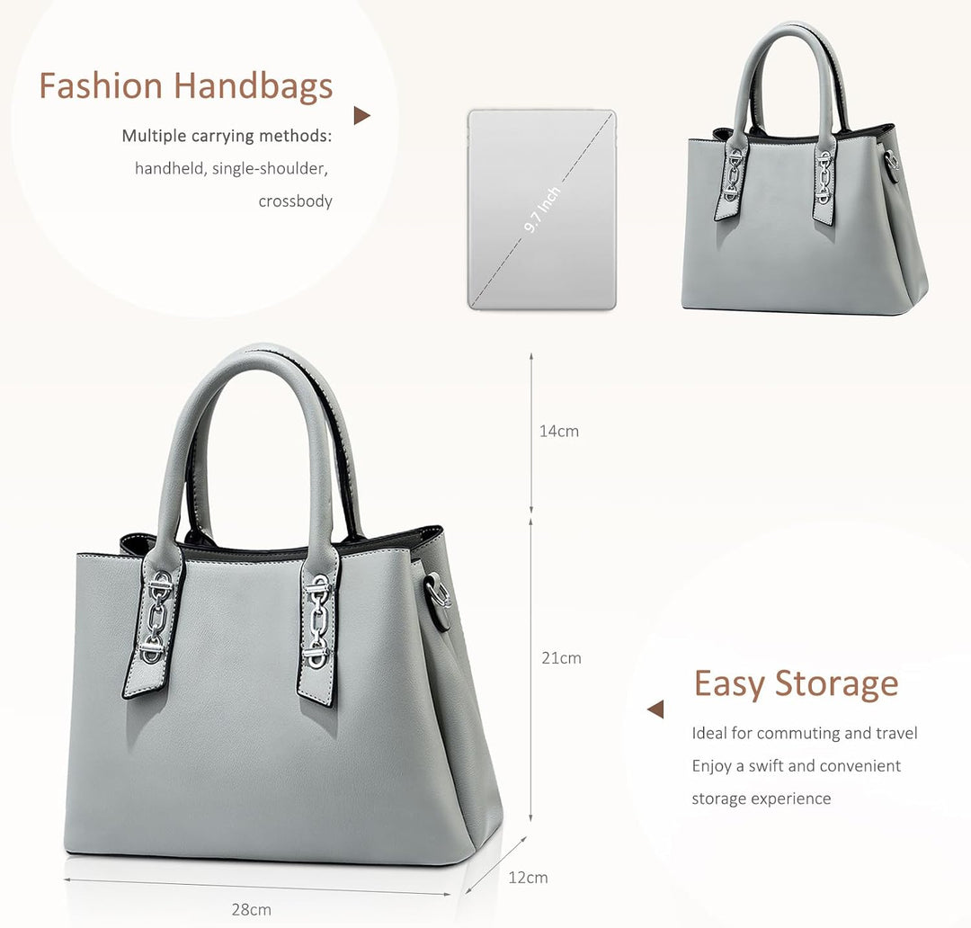 NICOLE &amp; DORIS Henkeltasche Damen Umhängetasche Einfach Elegante Handtasche Stilvolle Schultertasche
