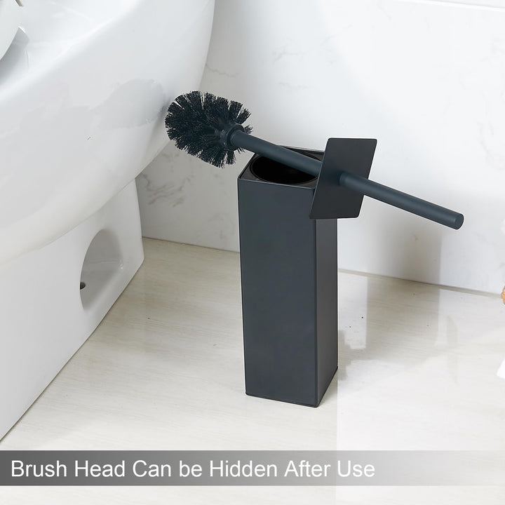 bgl Toilettenbürstenhalter aus Edelstahl, für Badezimmer und Hotel (schwarz), Schwarz