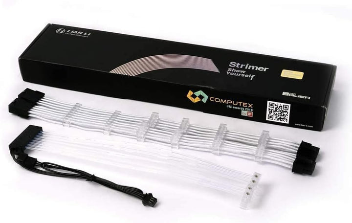 Lian Li Computer, Strom Kabel [2X ATX-Stecker 8pol. (6+2), ATX-Stecker 8pol. - 2X ATX-Stecker 8pol.