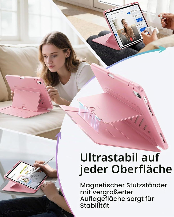 ESR Hülle für iPad Air 13 Zoll (2026/2025/2024) M4/M3/M2, Vertikale Stand, Mehrere Standwinkel, Ultr