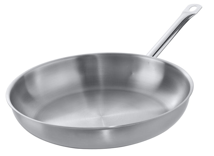 METRO Professional Pfanne unbeschichtet | Ø 28 cm | Edelstahl | Backofengeeignet bis max. 240 °C | a