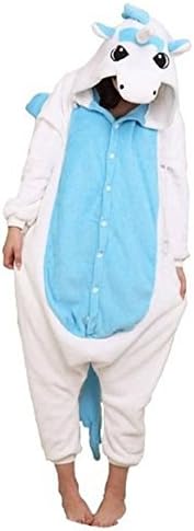 Katara 1744 Jumpsuit, Einhorn weiss-blau, Körpergrösse 165-175cm (L) Einhorn Weiss-blau Körpergrösse