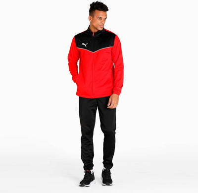 PUMA Herren Individualrise Tracksuit Trainingsanzug S Puma Red-Puma Black, S Puma Red-Puma Black