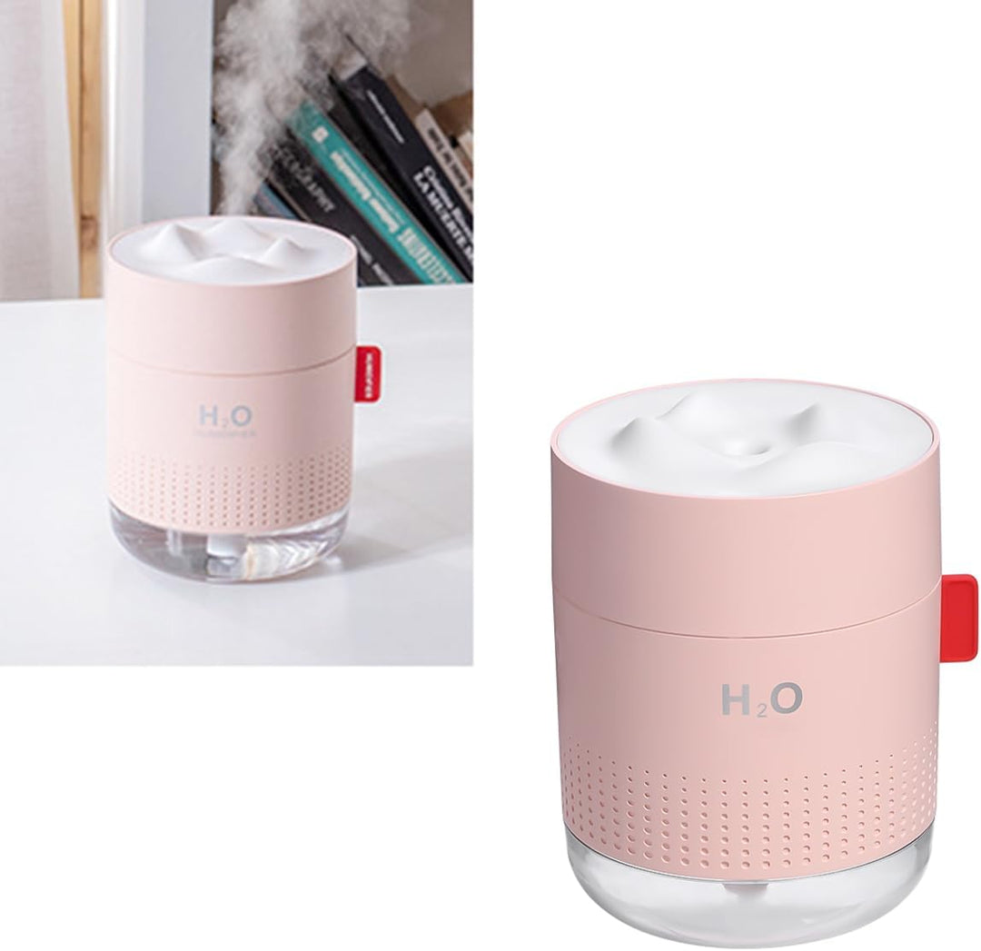 Per USB Wiederaufladbarer Mini-Luftbefeuchter Mit LCD-Stimmungsbeleuchtung 500 Ml Tragbarer Luftbefe
