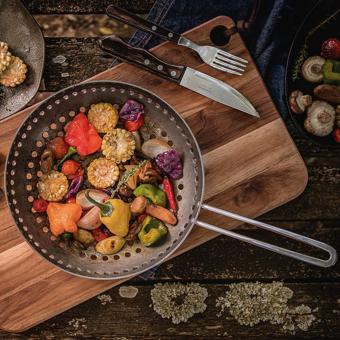 Tramontina Grill-Wok aus eloxiertem Aluminium, 26 cm, 26 cm