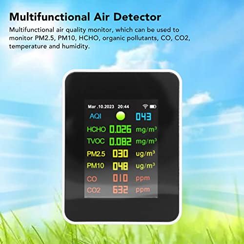 9 in 1 WiFi Luftqualitätsmonitor PM2.5, PM10, HCHO, Organische Schadstoffe, CO, CO2, Temperatur- und