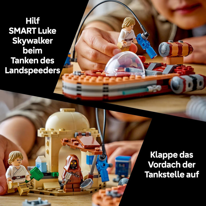 LEGO Star Wars 75420 SMART Play: Lukes Landspeeder - Kompatibles Interaktives Spielzeug inkl. SMART