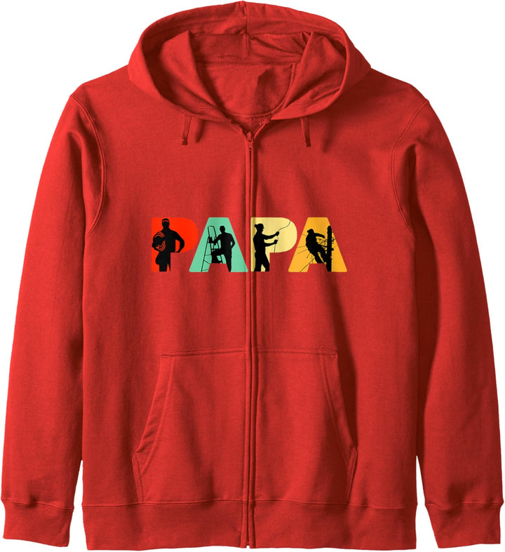 Retro-Elektriker-Papa, Geschenk des stolzen Elektriker-Papas Kapuzenjacke