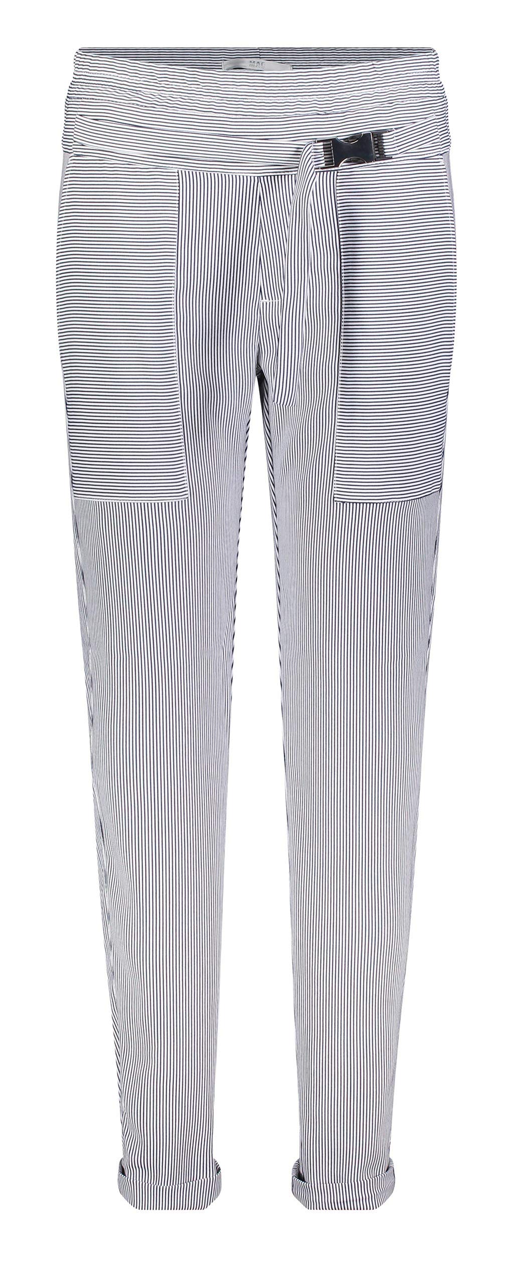 MAC Jeans Damen Hose Women Easy chic Belt Floating Crepe 38/OL