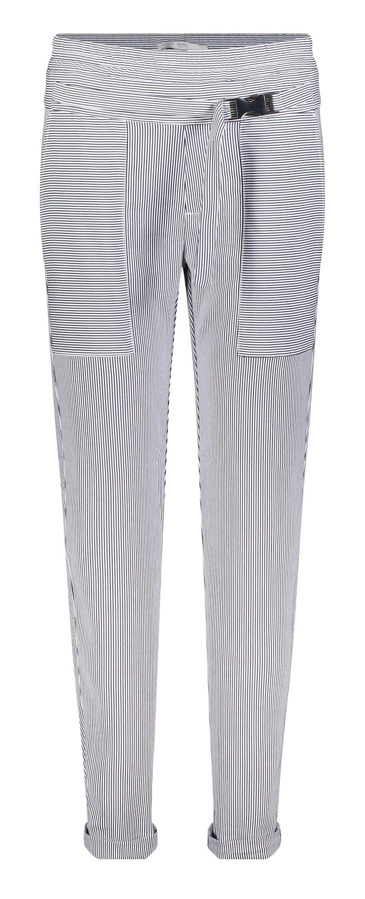 MAC Jeans Damen Hose Women Easy chic Belt Floating Crepe 38/OL