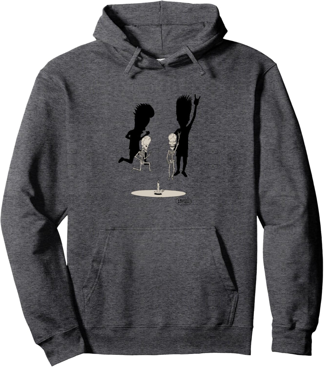 Beavis and Butt-Head Skeletons Rocking Out Portrait Pullover Hoodie