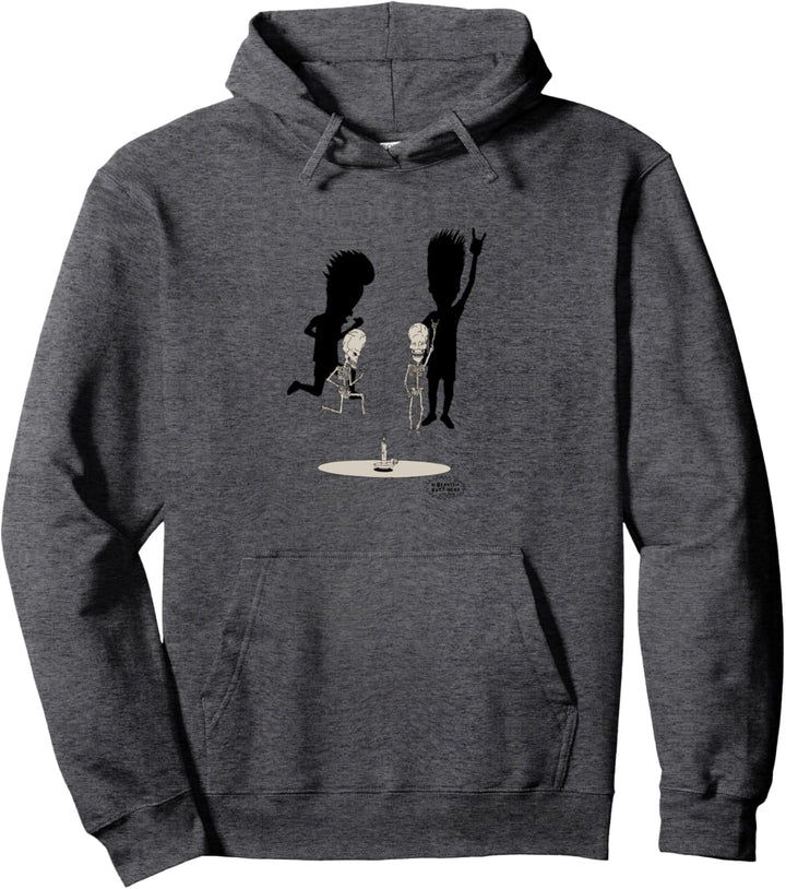 Beavis and Butt-Head Skeletons Rocking Out Portrait Pullover Hoodie