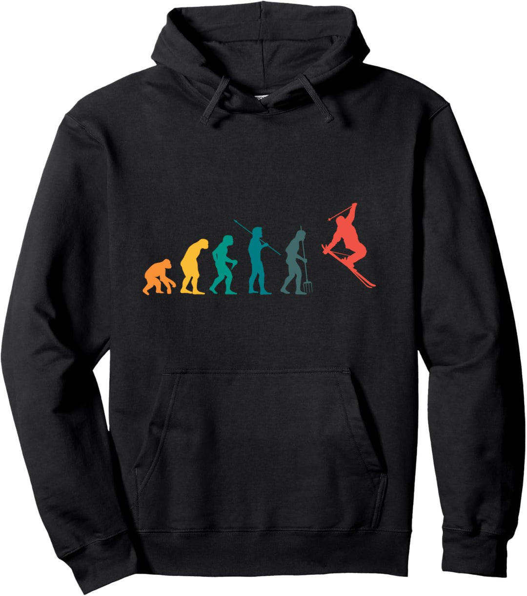 Evolution Skifahrer Pullover Hoodie