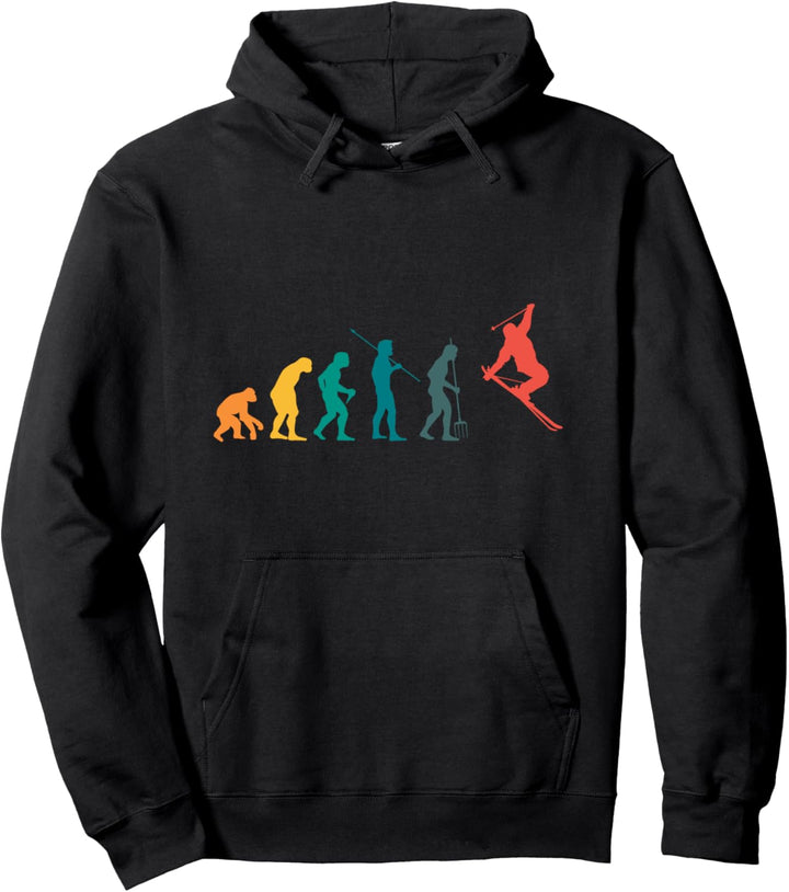 Evolution Skifahrer Pullover Hoodie