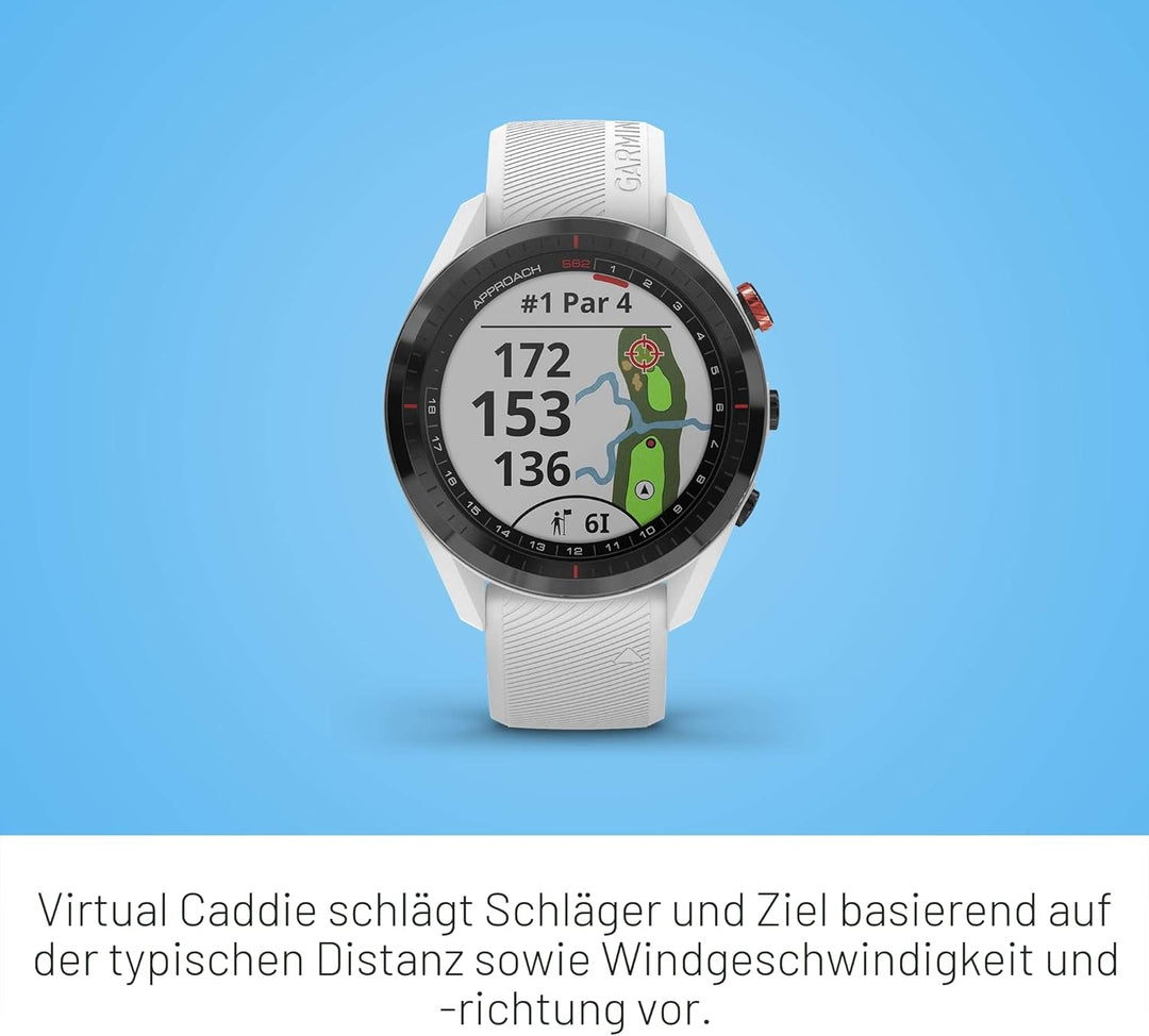 Garmin Approach S62 Smartwatch Golf White Weiss/opulenter Garten Nur ansehen, Weiss/opulenter Garten