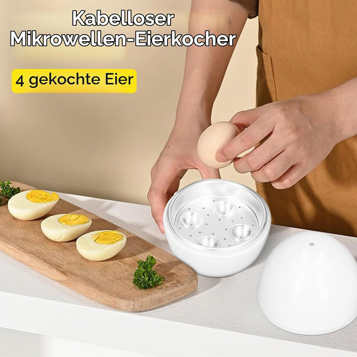 Eierkocher, Elektrischer Eierkocher Für Hartgekochte Eier, Kapazität Für 4 Eier, Kompaktes Design, A