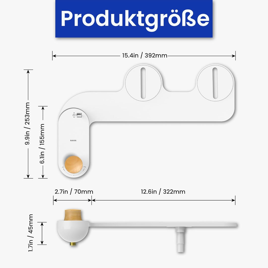 Nicht elektrischer Bidetsitz Basic 9