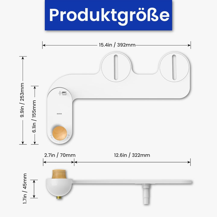 Nicht elektrischer Bidetsitz Basic 9