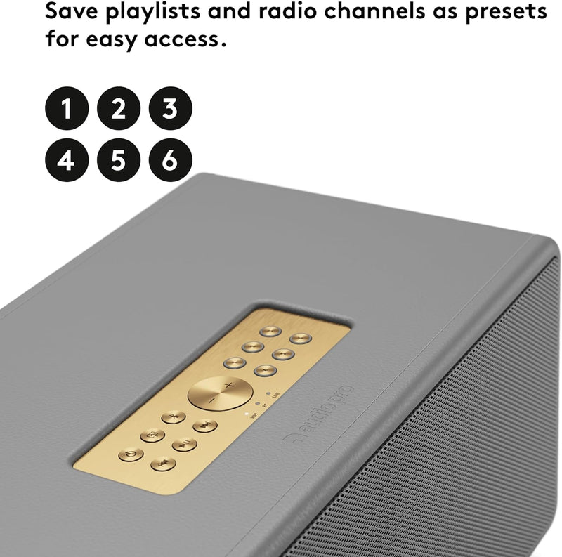 Audio Pro Drumfire II - Kraftvoller WiFi Multiroom Speaker - Kabellos mit Bluetooth –Tragbarer Lauts