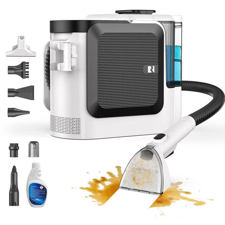 F1 Teppichreiniger & Staubsauger für Stoffsofas, Reiniger für Teppiche und Teppichmöbel mit Saugfunk