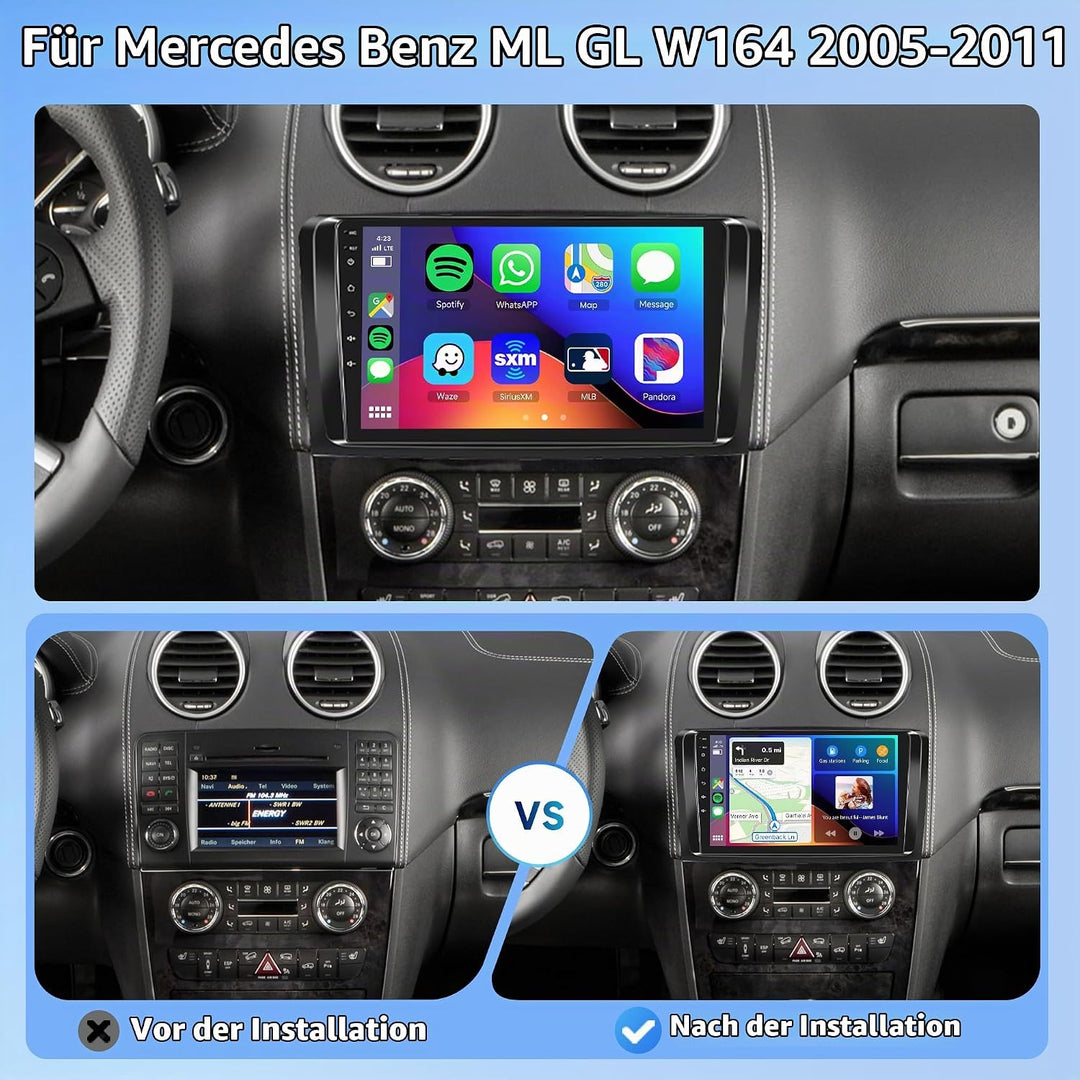 Rimoody 8 Core 6+128G Autoradio Android für Mercedes Benz ML GL W164 ML350 ML500 GL320 X164 ML280 GL