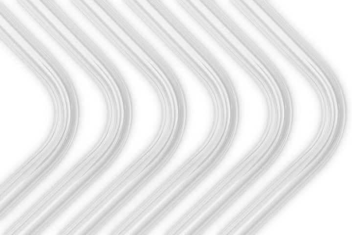 EKWB EK-Loop Hartrohr, 14 mm Aussendurchmesser, 90 °, Acryl, 0,8 m, 6 Stück