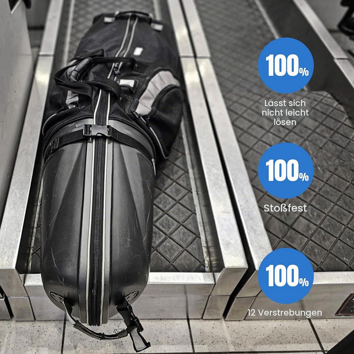 LOVMEAD Golf Travelcover, Golf Protector Travel Covers Support System Backbone-Reiseabdeckung aus Al