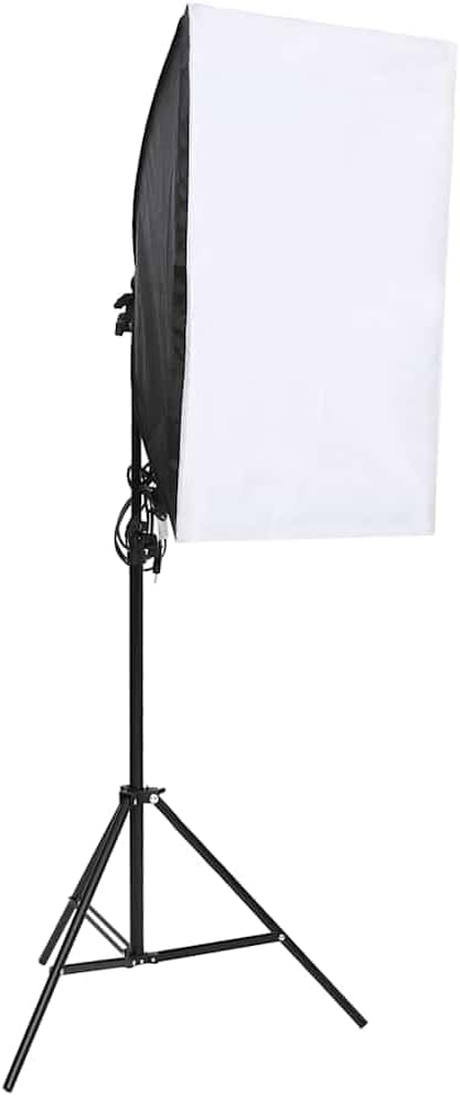 Fotostudio-Set mit Beleuchtung, Hintergrund, Reflektor, Softbox und Stativ für professionelle Studio