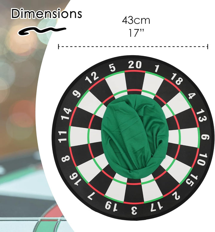 DARTSCHEIBE KOSTÜM HUT UNISEX DARTSCHEIBE NEUHEIT SPORT ZUBEHÖR MIT BEFESTIGTER KAPUZE PERFEKT FÜR J