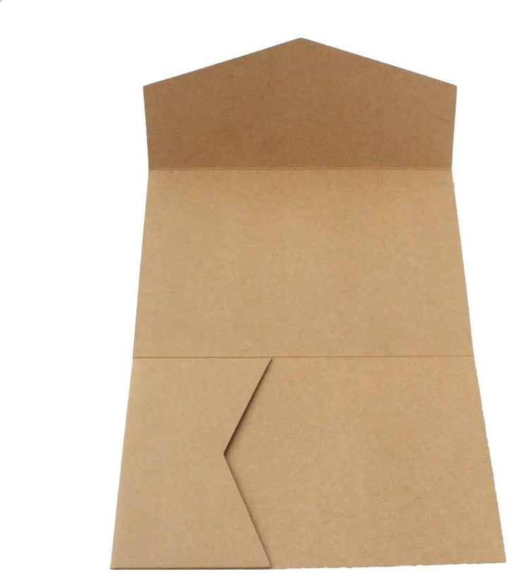 MillaSaw Handwerk Papier Einladungskarte Tasche für Hochzeit Verlobung Bridal Shower Geburtstag 25 S