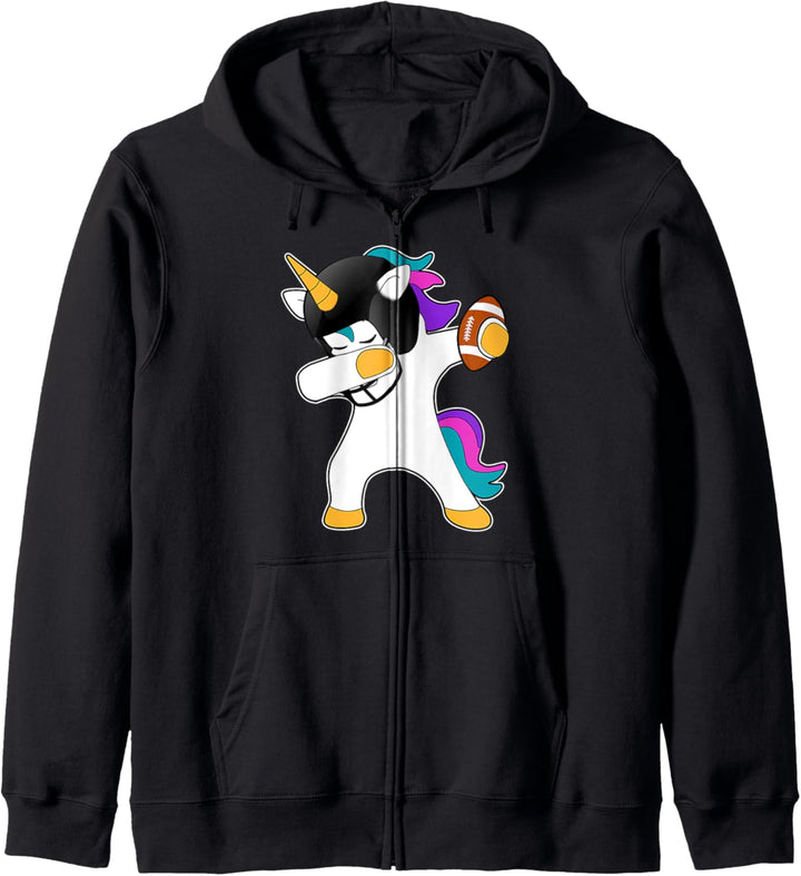 American Football Tanz Dabbing Unircorn Dab Geschenk Kapuzenjacke