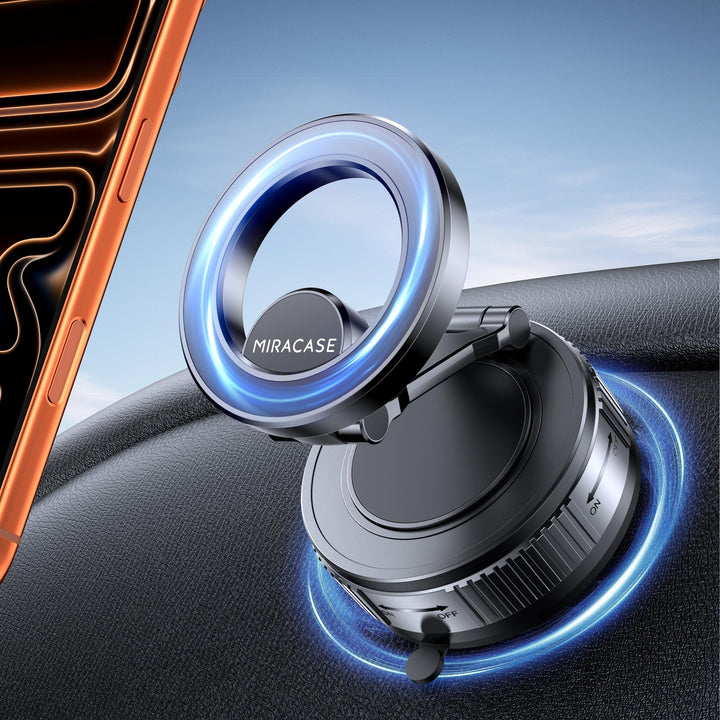 Miracase Vakuum Handyhalterung Auto für Magsafe Autohalterung [24 XN55 Magneten & Stärkster Gel ] 36