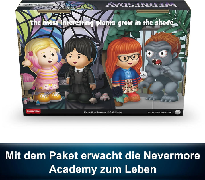 Little People Collector Wednesday Sonderedition Figurenset mit 4 Charakteren in Einer Präsentationsb