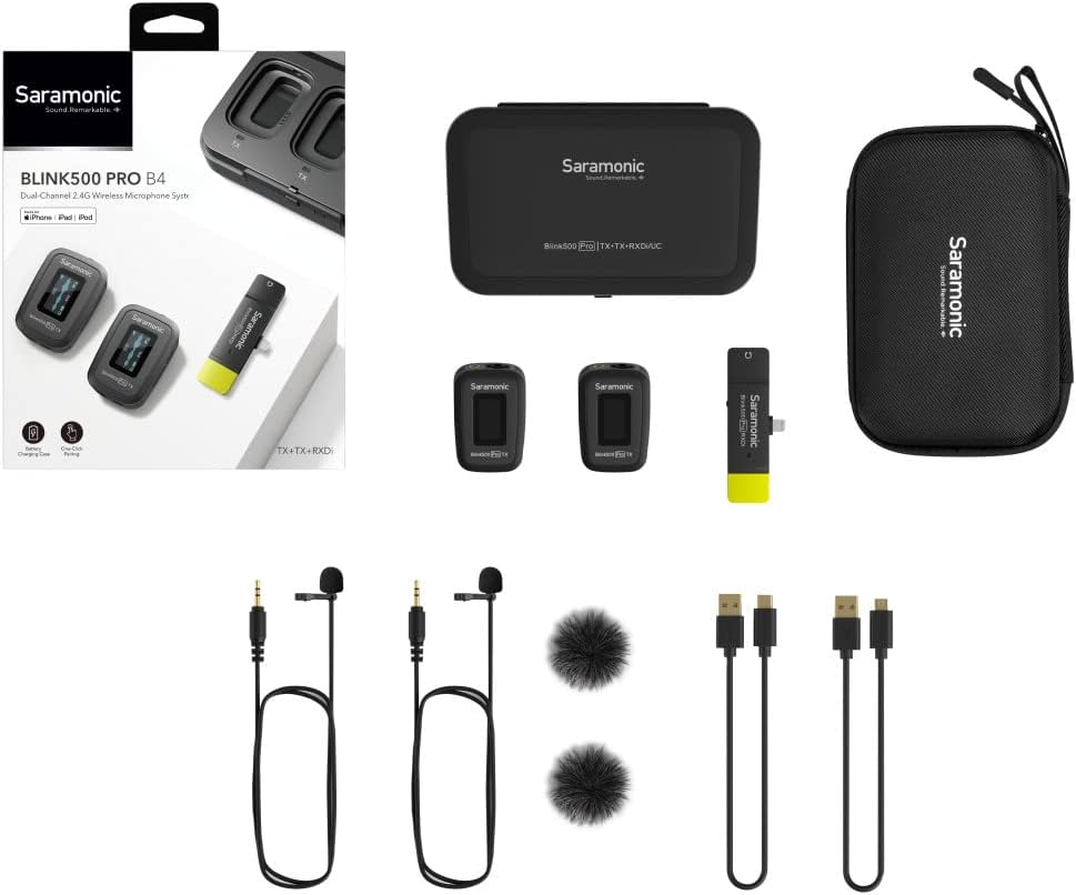 Saramonic kabellos für iOS Lightning-Geräte. BLINK500PROB4