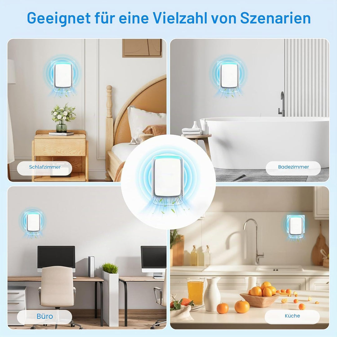 Flintronic Air Purifier, 2PCS Plug in Air Purifier IonizerGenerator, Negativ Ionen Luftreiniger für