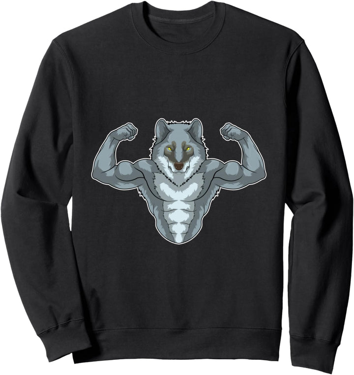 Wolf Bodybuilder Bodybuilding Sport Sweatshirt