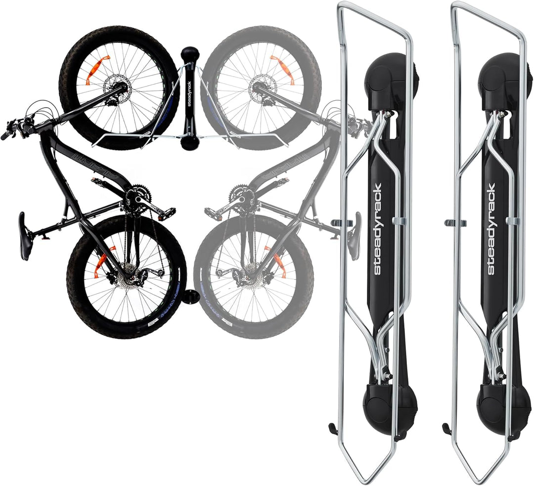 Steadyrack Fahrrad Wandhalterung - Fat Rack - Fahrrad Wandhalterung Vertikal als Aufbewahrungslösung