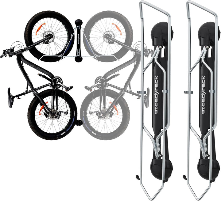 Steadyrack Fahrrad Wandhalterung - Fat Rack - Fahrrad Wandhalterung Vertikal als Aufbewahrungslösung