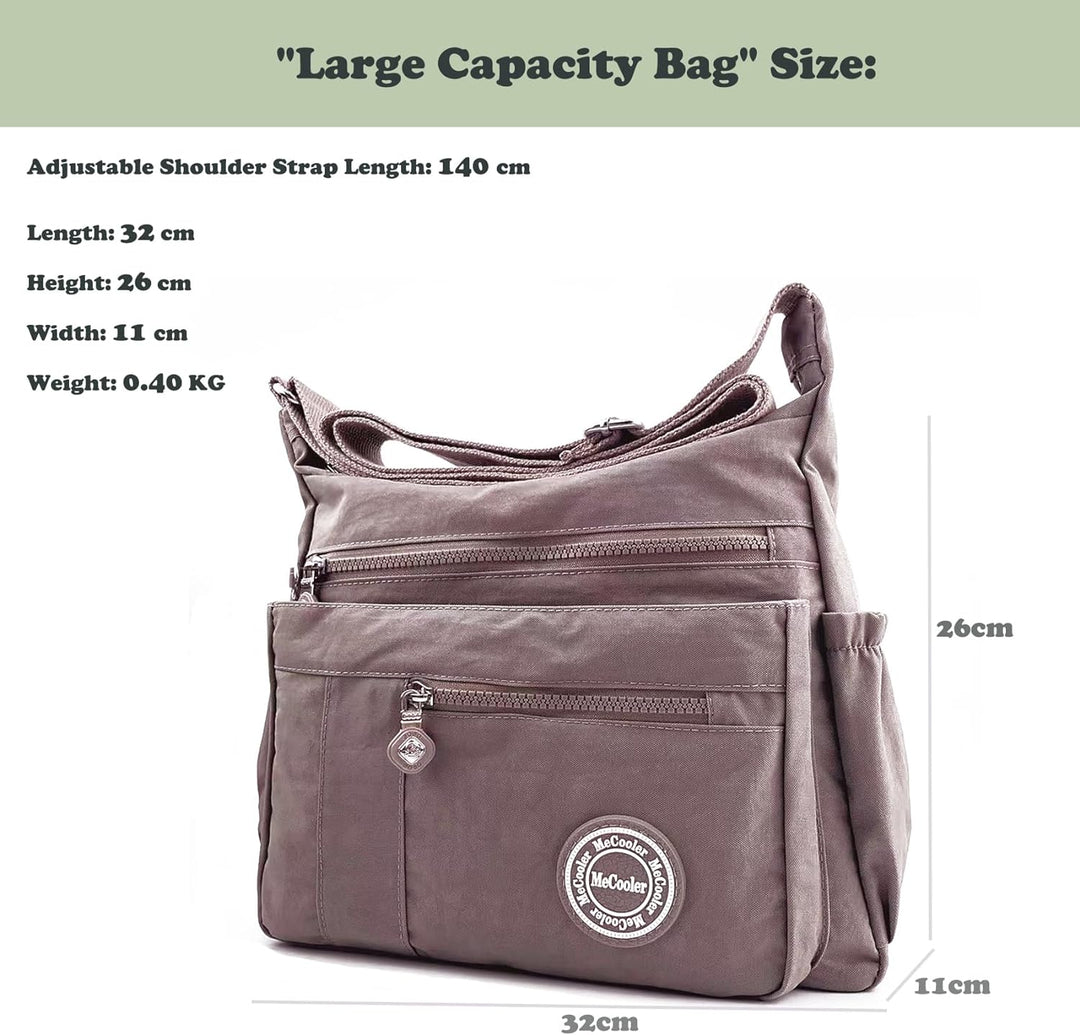 Foino Seitentasche Lässige Umhängetasche Damen Schultertasche Leicht Reisetasche Sporttasche Design
