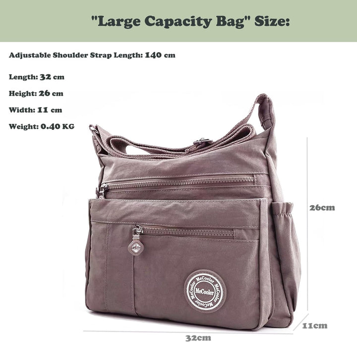 Foino Seitentasche Lässige Umhängetasche Damen Schultertasche Leicht Reisetasche Sporttasche Design