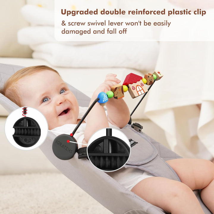 Babywippen-Spielzeugstange, Spielzeug für Babywippen Soft & Bliss, einfach anzubringen und zu entfer