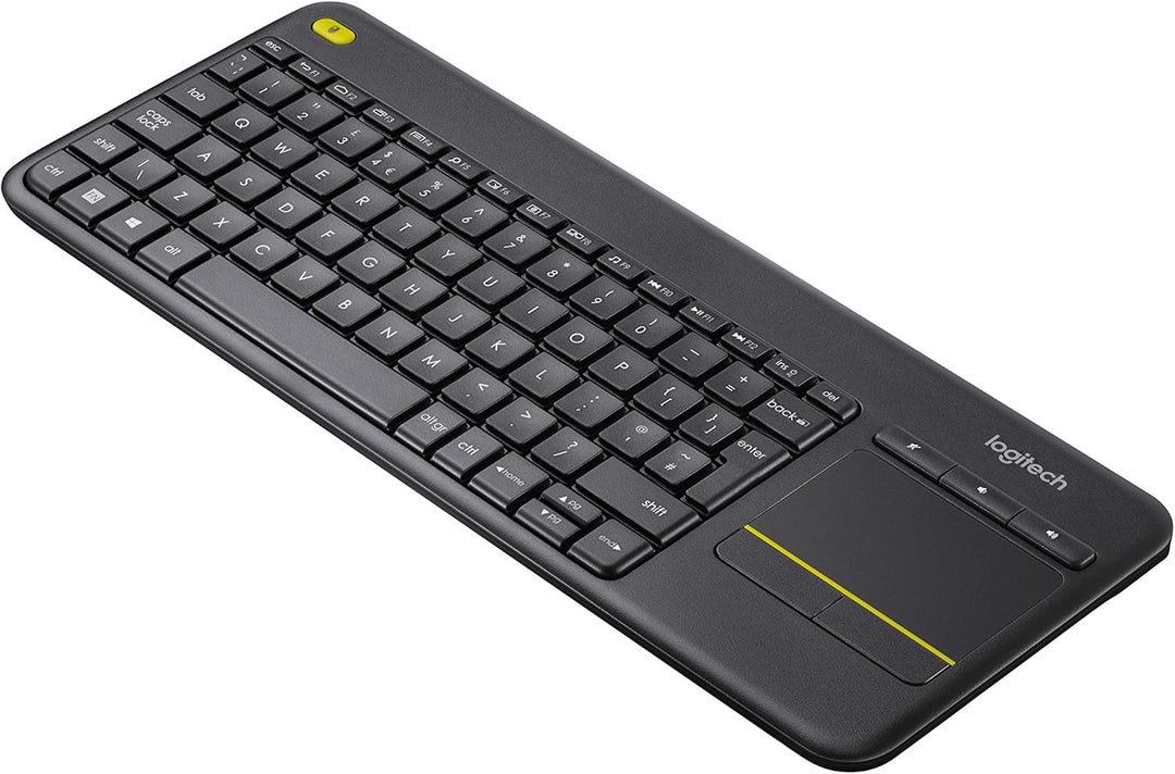 Logitech K400 Plus Kabellose Touch-TV-Tastatur mit integriertem Touchpad, Italienisches QWERTY-Layou