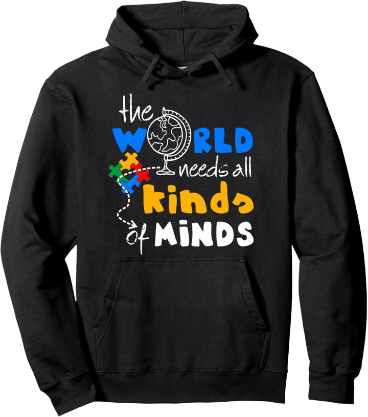 Autismus-Bewusstsein Geschenk Die Welt braucht alle Arten v Pullover Hoodie