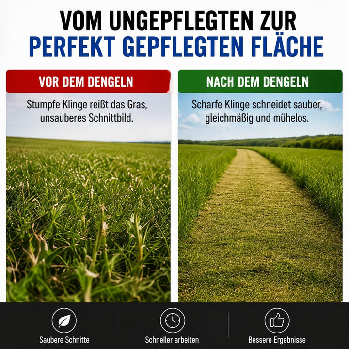 Dengelamboss Flach Geschmiedet zum Dengeln von Sensenklingen, Schräger Amboss, gerader Amboss, Sense