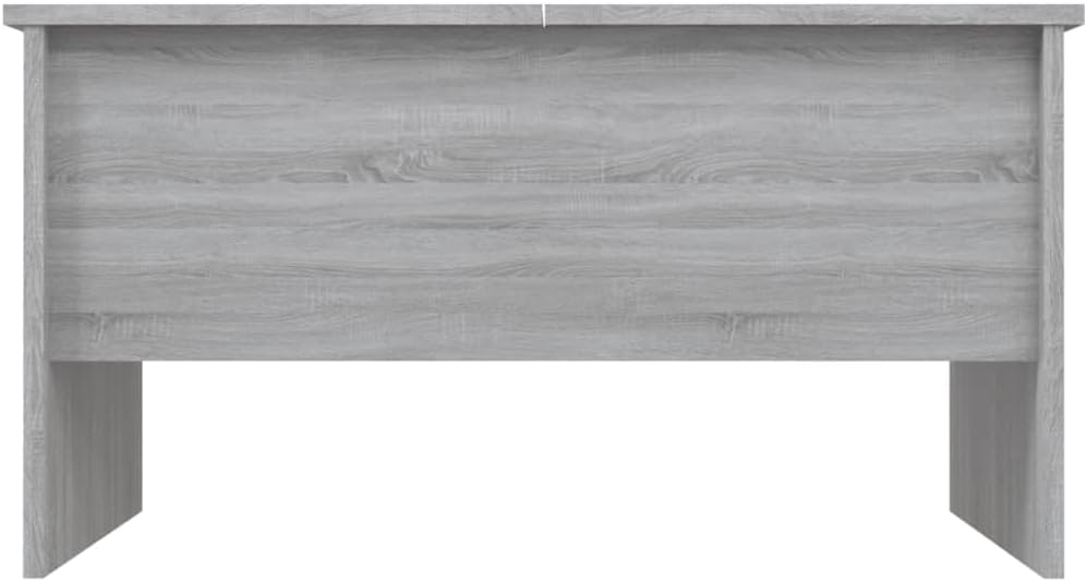 WIFESE Couchtisch Höhenverstellbar 80x50x42,5 cm Beistelltisch Holz Wohnzimmertisch Modern Stilvolle